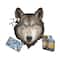 Madd Capp™ I Am™ Wolf Head-Shaped 550 Piece Jigsaw Puzzle